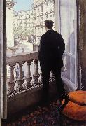Gustave Caillebotte Young Man at His Window (nn02) Spain oil painting artist